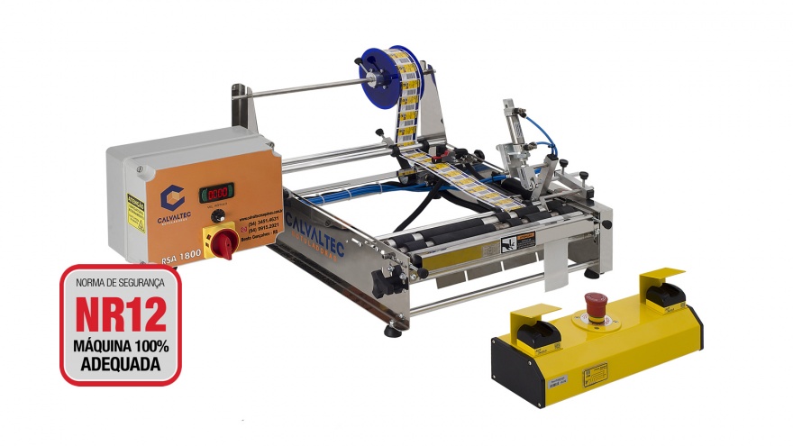 Rotuladora Semiautomática RSA 1800 - Calvaltec Rotuladoras