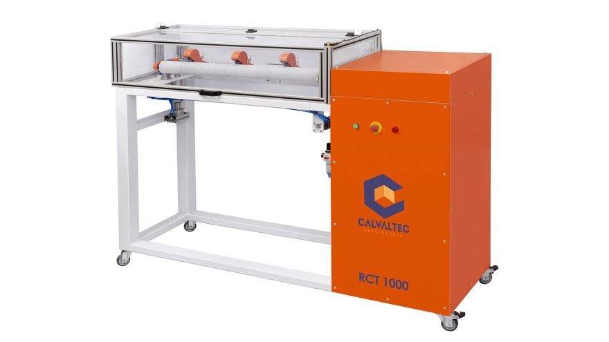 Cortadora de Tubetes de Papelão RCT 1000 - Calvaltec Rotuladoras