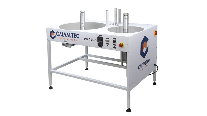 Mesa Rebobinadora de Etiquetas e Rótulos Auto Adesivos RB 1000 Aço Carbono - Calvaltec Rotuladoras