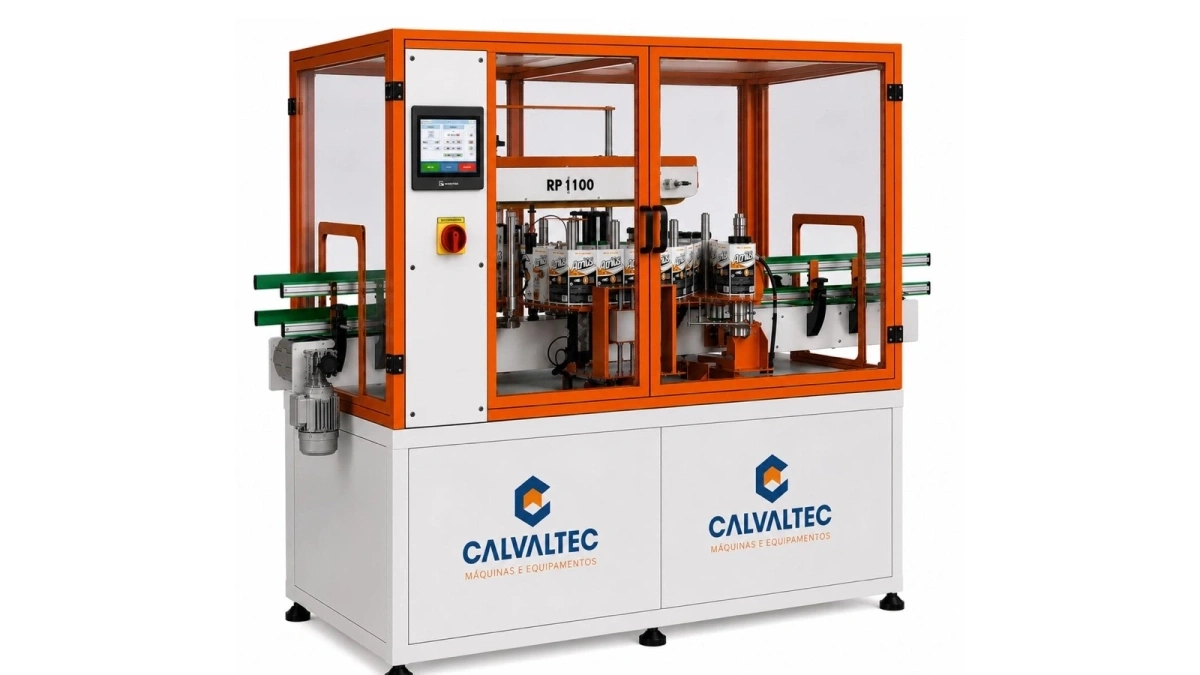 Rotuladora Autom&aacute;tica Plana RP 1100 com Gabine